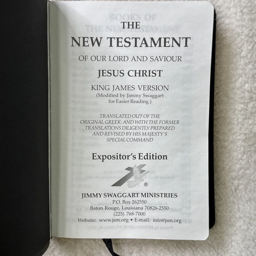 The Expositor's New Testament Counselor's Edition Red Letter Leather KJV 2008